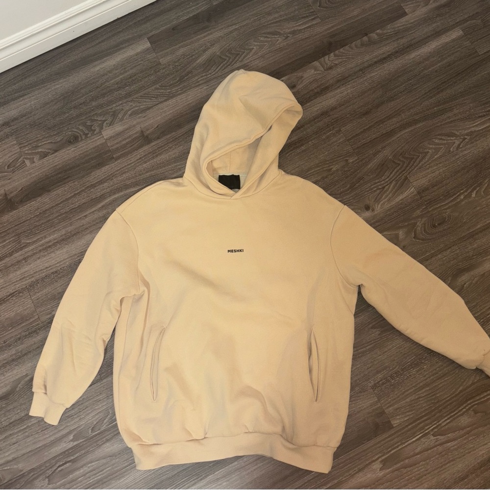 Meshki Hoodie+Sweatpant Oversized Outfit Large Matte Cream